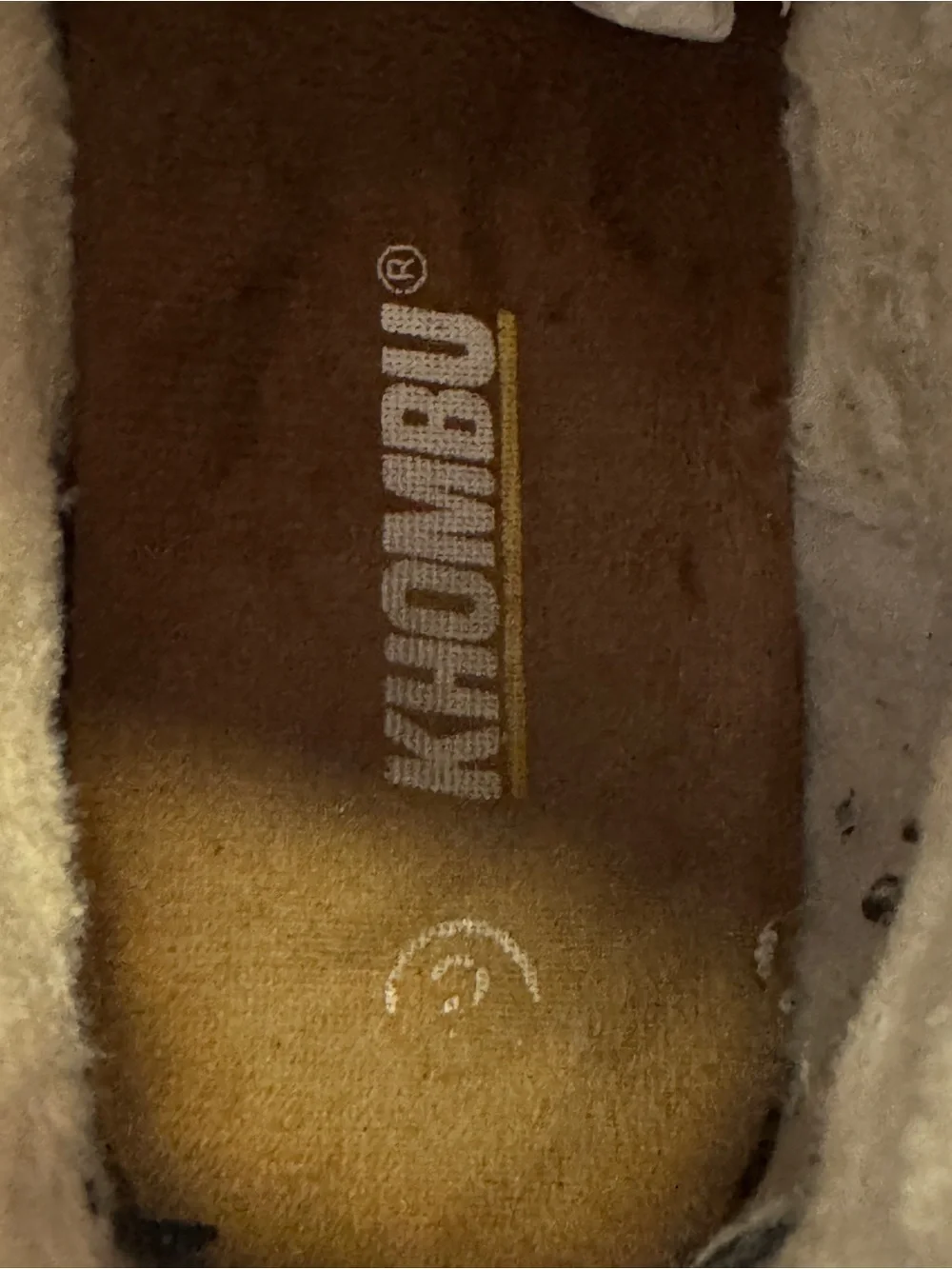 Khombu Women’s Brown Faux Fur Lined Ankle Winter Boots Size 8